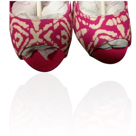 Women's Kate Platform Pump High Heel CHRISTIAN SIRIANO Pink Peep Shoe, 9 - Picture 5 of 7